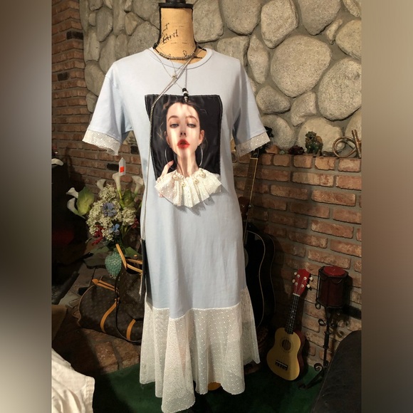 ❣️SOLD❣️UNIQUE DIFFERENT STATEMENT DRESS Goth/Punk One of a Kind Dress! - Picture 4 of 6
